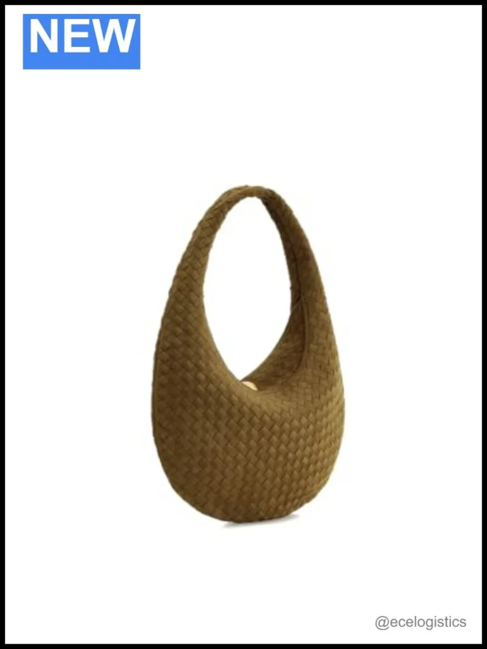 Faux Suede Woven Hobo Shoulder Bag for Women